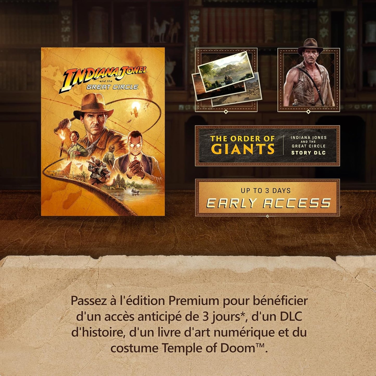 Indiana Jones et le Cercle Ancien - Edition Standard - Xbox Series X│S - Windows 10 – Code jeu à télécharger