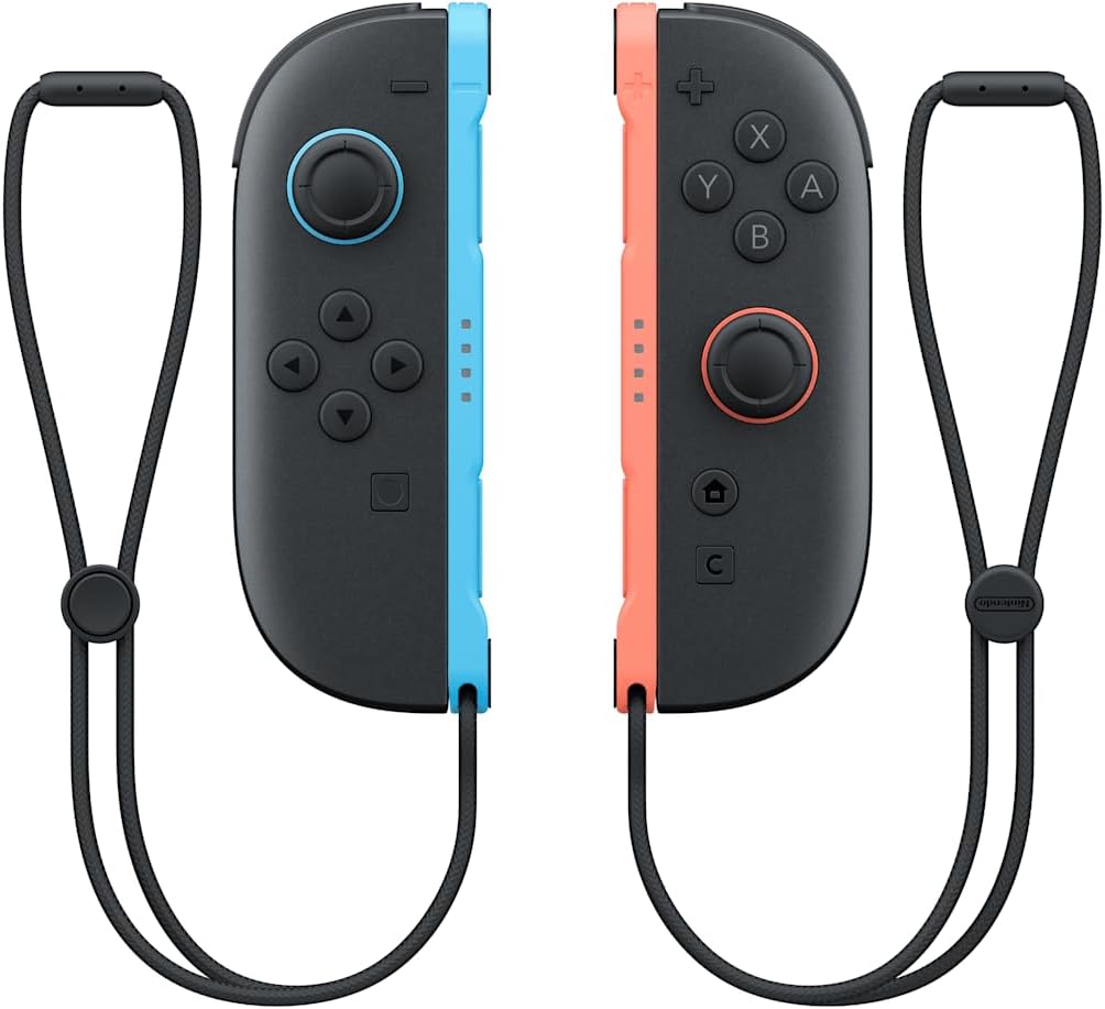 Paire de manettes Joy-Con 2 gauche bleu clair & droite rouge clair Nintendo Switch 2