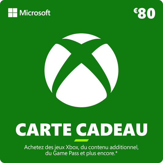 Xbox Carte Cadeau 80 EUR [Code Digital]