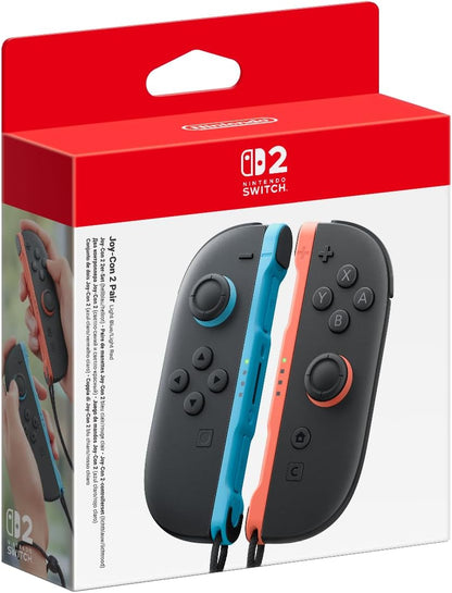 Paire de manettes Joy-Con 2 gauche bleu clair & droite rouge clair Nintendo Switch 2
