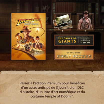 Indiana Jones et le Cercle Ancien - Edition Standard - Xbox Series X│S - Windows 10 – Code jeu à télécharger