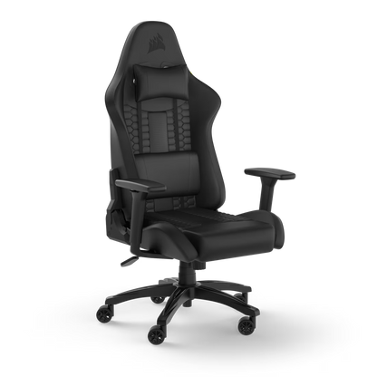 Chaise gaming TC100 RELAXED - Leatherette Noir/Noir